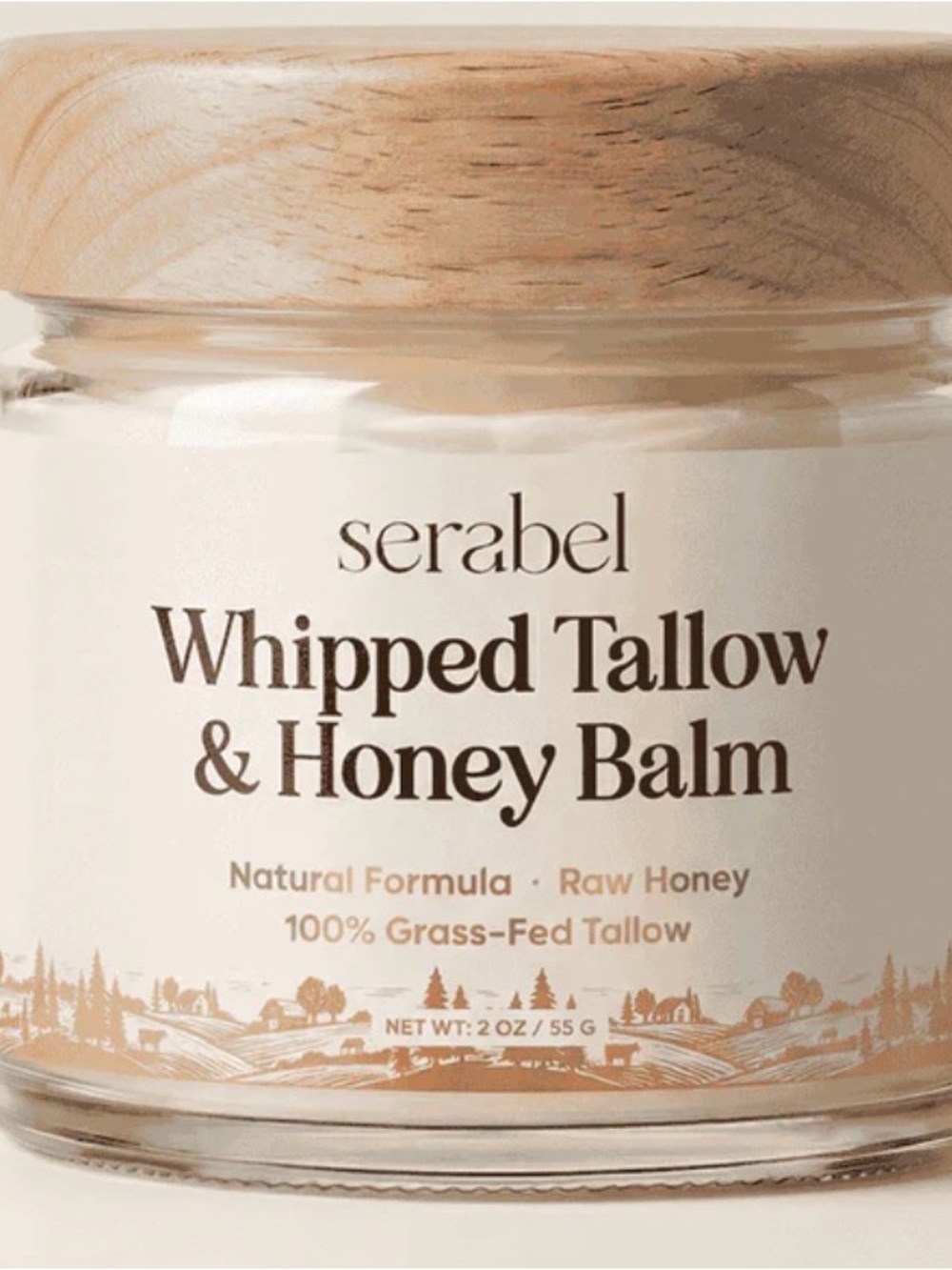 Whipped Tallow & Honey Balm — Cream Hydrating. Original package. 1 jar